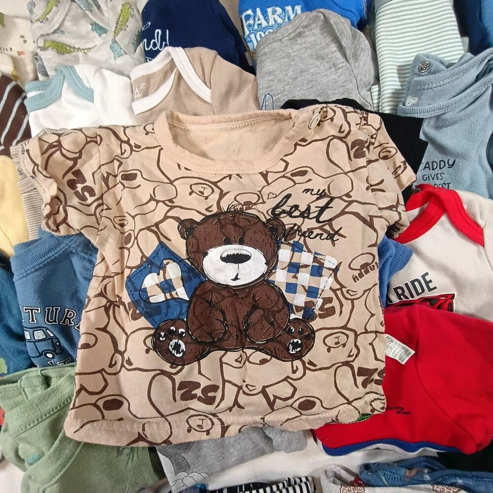 Huge 60Pc Baby Boy Clothes Lot 3-6M Outfits Shirts, Bottoms High Quality Brands! - Picture 12 of 16